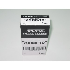 ใบมีดคัทเตอร์โอฟ่า ใบดำ ASBB-10 12x10ใบ/กล่อง