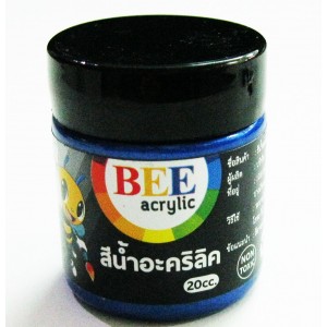 สีอะคริลิคมุก BEE 20cc.น้ำเงิน