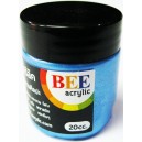 สีอะคริลิคมุก BEE 20cc.ฟ้า