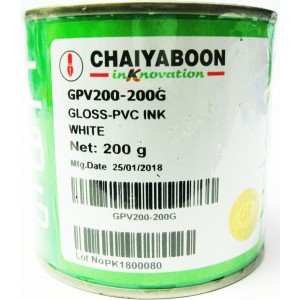 หมึกพิมพ์พีวีซี 200g GPV 200 ขาวเงา