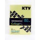 กระดาษปอนด์สี KTV 80g A4 500แผ่น เหลือง