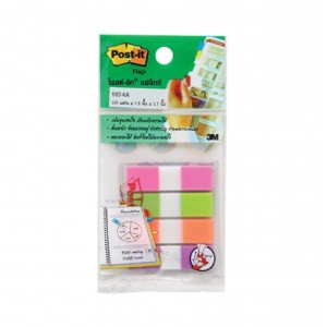 ดัชนี 3M 683-3 Post-it Flags 0.5x1.7นิ้ว 