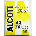 กระดาษถ่ายเอกสาร 70G A3 500 แผ่น Alcott